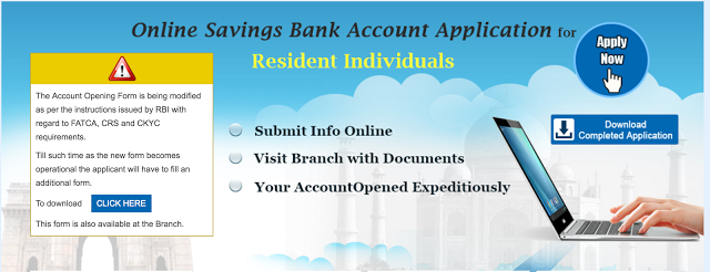 SBI Account Opening Form Online at onlinesbi.com